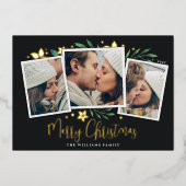 Helderheid | Drie foto Folie Feestdagenkaart (Voorkant)