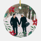 Helderheid | Eerste kerstfoto Keramisch Ornament (Achterkant)