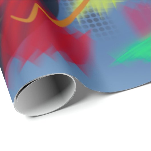 Helderheid en Abstracte digitale kunst Cadeaupapier (Rol Hoek)