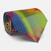 Helderheid en Abstracte digitale kunst Stropdas (Opgerold)