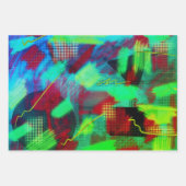 Helderheid en goedkoop Abstracte digitale art 3-kl Inpakpapier Vel (Voorkant 2)