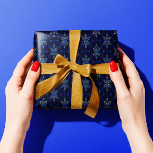 Helderheid en gouden vormgeving cadeaupapier