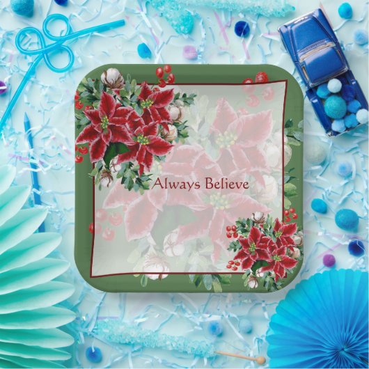 Helderheid en heilige kerstmis papieren bordje (Feest)