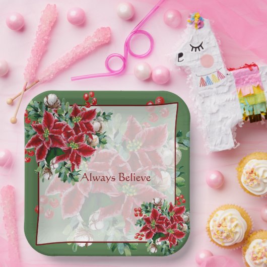 Helderheid en heilige kerstmis papieren bordje (Feest)