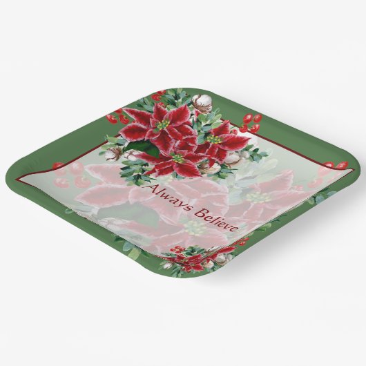 Helderheid en heilige kerstmis papieren bordje (Gebogen)