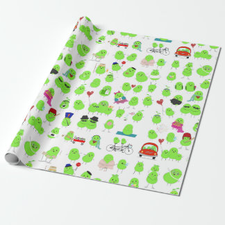 Helderheid en kleurrijke Lima Bean Wrapping Paper Cadeaupapier