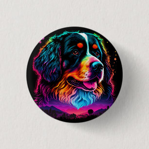Helderheid en mooie Bernese Mountain Dog Ronde Button 3,2 Cm