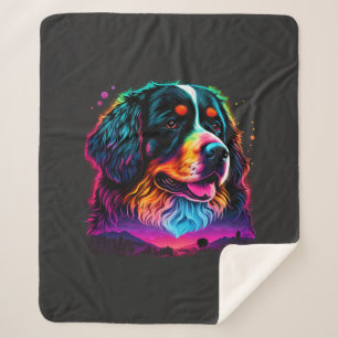 Helderheid en mooie Bernese Mountain Dog Sherpa Deken