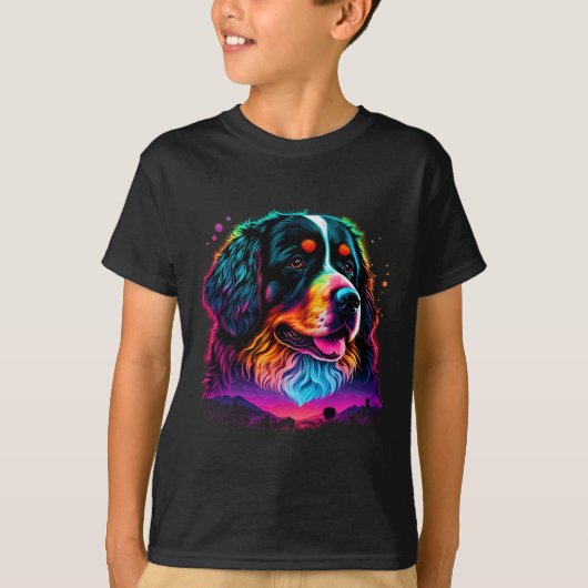 Helderheid en mooie Bernese Mountain Dog T-shirt (Voorkant)