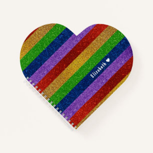 Helderheid en schaakregenboog faux gestript notitieboek