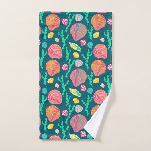 Helderheid en seaweed Pattern Bad Handdoek (Handdoek)