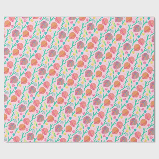 Helderheid en seaweed Pattern Cadeaupapier (Vlak)