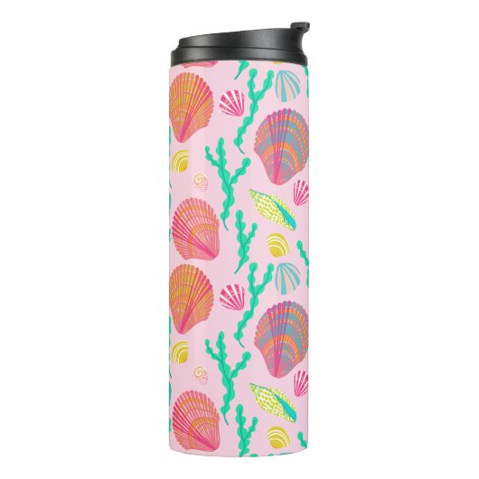 Helderheid en seaweed Pattern Thermosbeker (Gedraaid links)