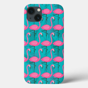 Helderheid Flamingo patroon iPhone 13 Hoesje
