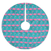 Helderheid Flamingo patroon Kerstboom Rok (Voorkant)
