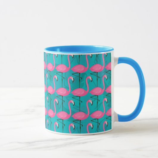 Helderheid Flamingo patroon Mok (Rechts)