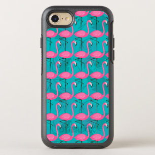 Helderheid Flamingo patroon OtterBox Symmetry iPhone 8/7 Hoesje