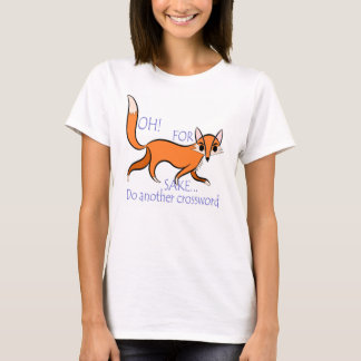 Helderheid fox quote voor crosswoordliefhebbers t-shirt