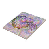 Helderheid fractal Nautilus Composiet Tegeltje (Zijkant)