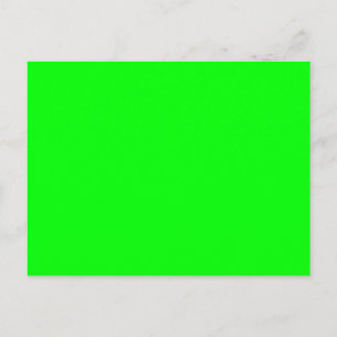 Helderheid heldere Neon Green Accent Color Briefkaart
