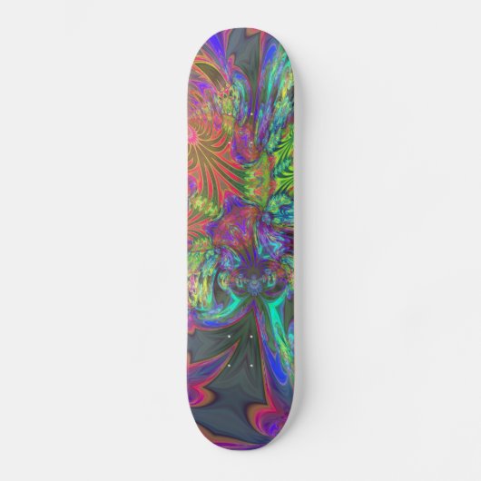 Helderheid in kleur - Zalm en IndigoDeva Skateboard (Voorkant)
