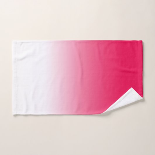 Helderheid in zomerrood en witte gradiëntkleur bad handdoek (Handdoek)