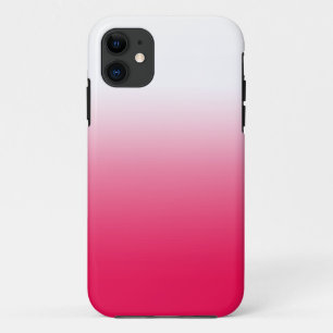 Helderheid in zomerrood en witte gradiëntkleur iPhone 11 hoesje