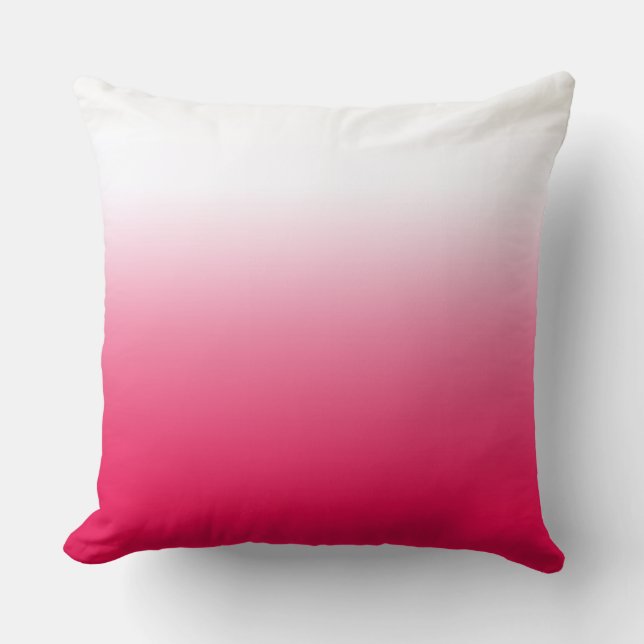Helderheid in zomerrood en witte gradiëntkleur kussen (Voorkant)