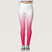 Helderheid in zomerrood en witte gradiëntkleur leggings (Voorkant)