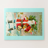 Helderheid kerstfeestkunst legpuzzel (Horizontaal)