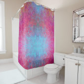 Helderheid magenta Sunset Abstract Acrylzuur Douchegordijn (In situ)