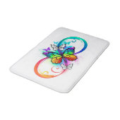 Helderheid met de regenboogvlinder badmat (Gekanteld)