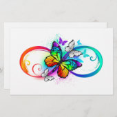 Helderheid met de regenboogvlinder briefpapier (Voorkant / Achterkant)