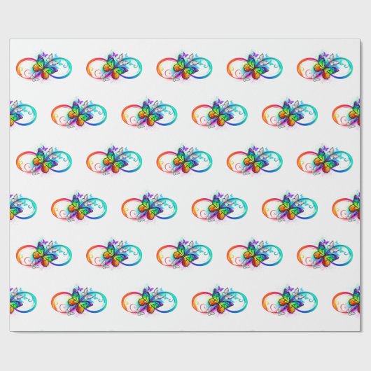 Helderheid met de regenboogvlinder cadeaupapier (Vlak)