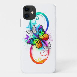 Helderheid met de regenboogvlinder iPhone 11 hoesje