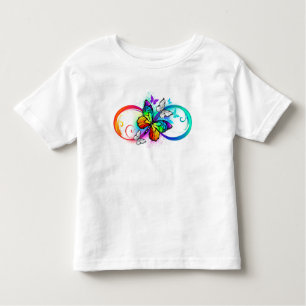 Helderheid met de regenboogvlinder kinder shirts