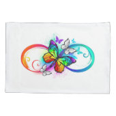 Helderheid met de regenboogvlinder kussensloop (Achterkant-Links)