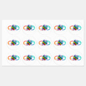 Helderheid met de regenboogvlinder labels (Vel)