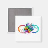 Helderheid met de regenboogvlinder magneet (Voorkant / Achterkant)