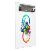 Helderheid met de regenboogvlinder  mini klembord (Schuin)