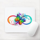 Helderheid met de regenboogvlinder muismat (Met muis)