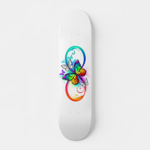 Helderheid met de regenboogvlinder skateboard