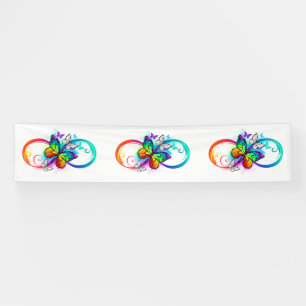 Helderheid met de regenboogvlinder spandoek