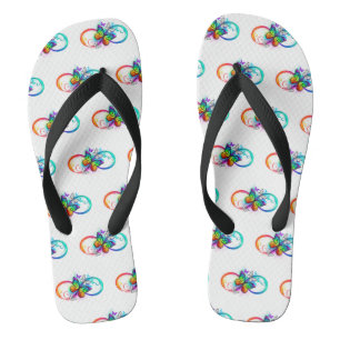 Helderheid met de regenboogvlinder teenslippers
