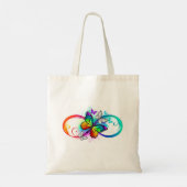 Helderheid met de regenboogvlinder tote bag (Achterkant)