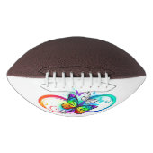 Helderheid met regenboogvlinder american football (Voorkant)