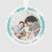 Helderheid | Moderne kerstfoto Ornament (achterkant)