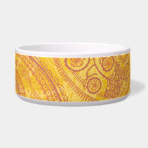 Helderheid Oranje en Gold Paisley