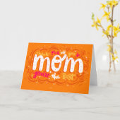 Helderheid Oranje Moederdag Kaart (Gele Bloem)