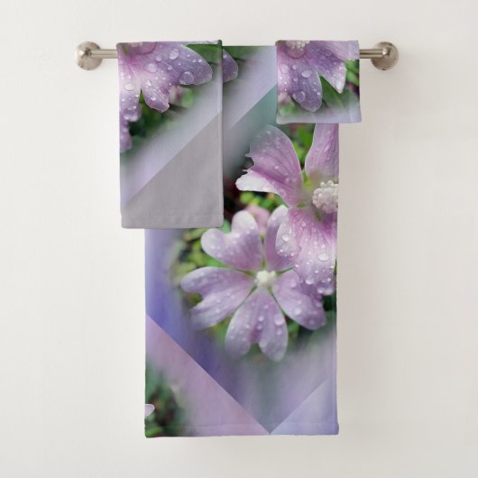 Helderheid paars bad handdoek (Insitu)